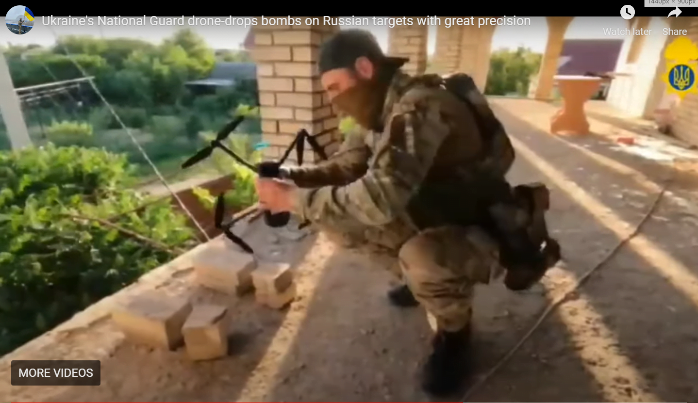 Ukraine’s National Guard drone-drops bombs on Russian targets with great precision Jul 11, 2022