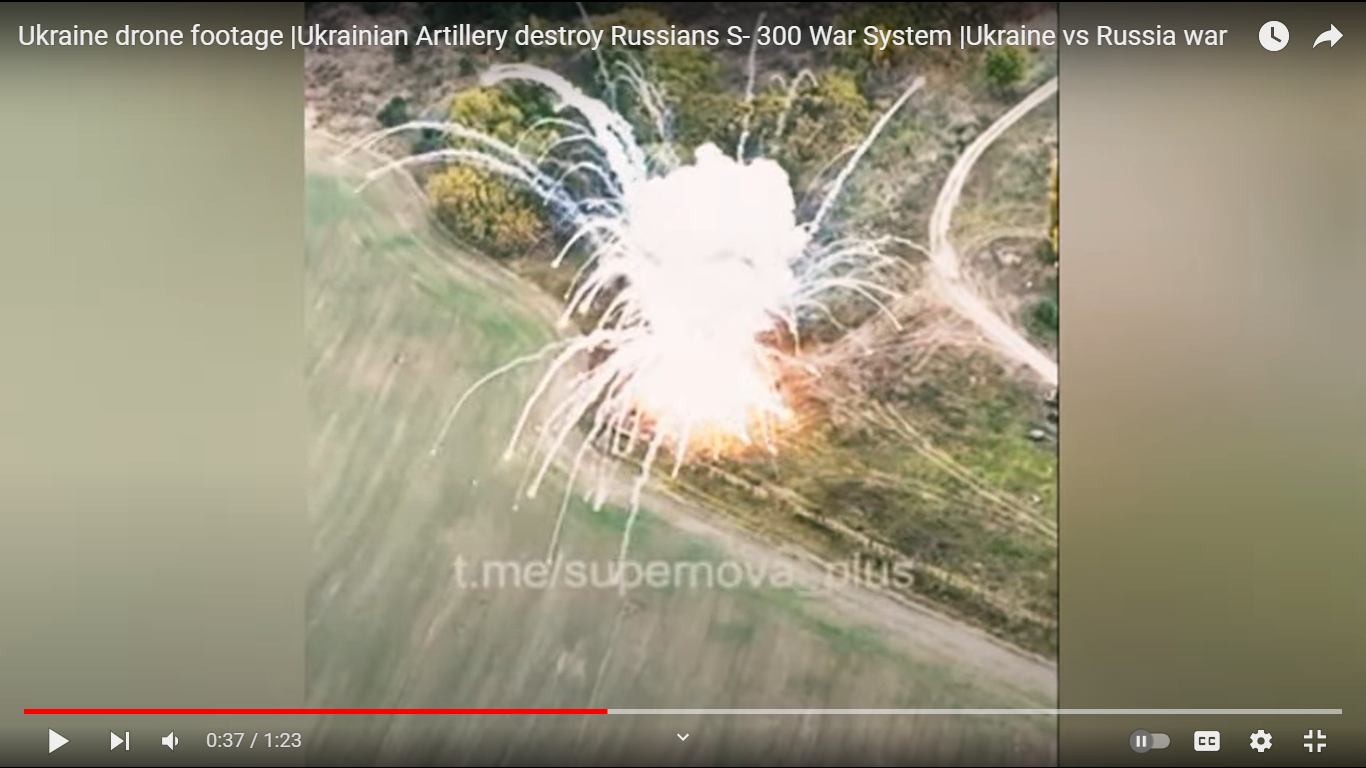 Ukrainian Artillery Destroys Russian S-300 with the Help of Drone Spotter