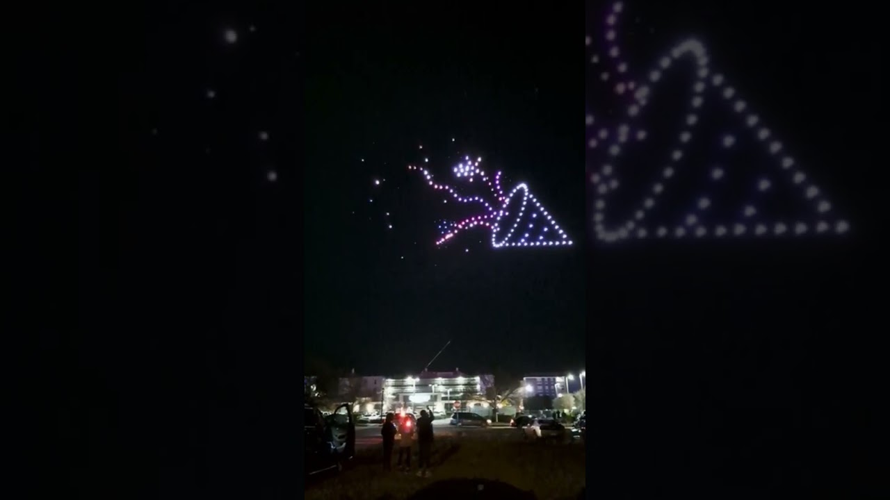 Pilot's view: Epic NYE drone light shows!  See the skill & scale. Click to witness the future of aerial displays!