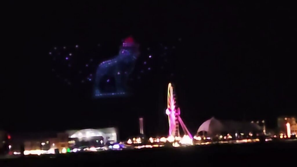 Drone light shows are transforming holiday skies!   See dazzling displays featuring thousands of drones creating festive magic.  Learn more about this cutting-edge technology!