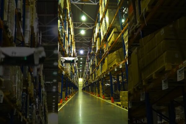 Warehouse revolution!  Witness drones soaring through warehouses, automating inventory. A glimpse into the future. Click to see!