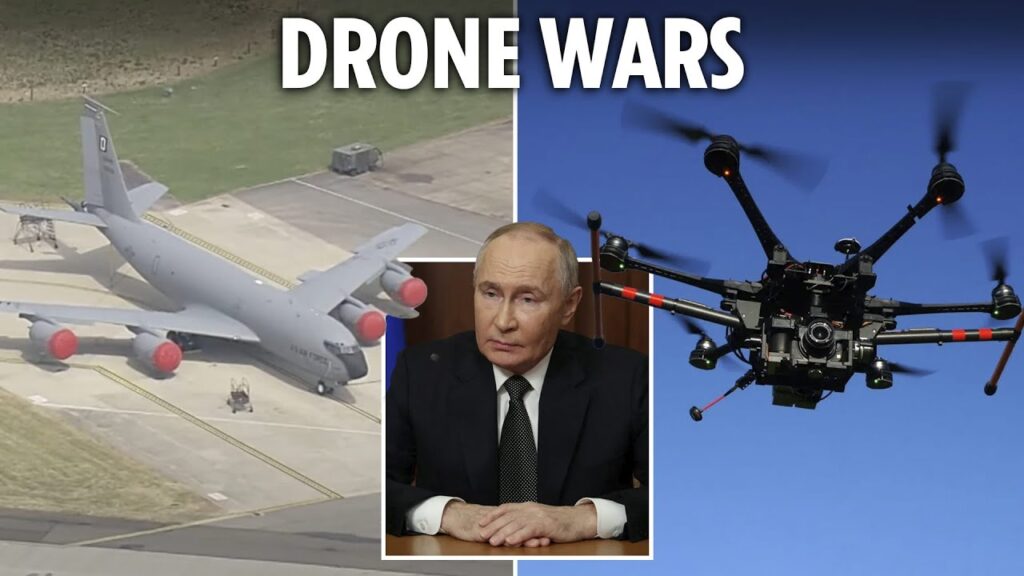 Drone swarms: A chilling new era of warfare? ☢️ Witness terrifying footage from Ukraine & UK airbases.  Uncover the evolving tactics & escalating threats. Click to learn more!