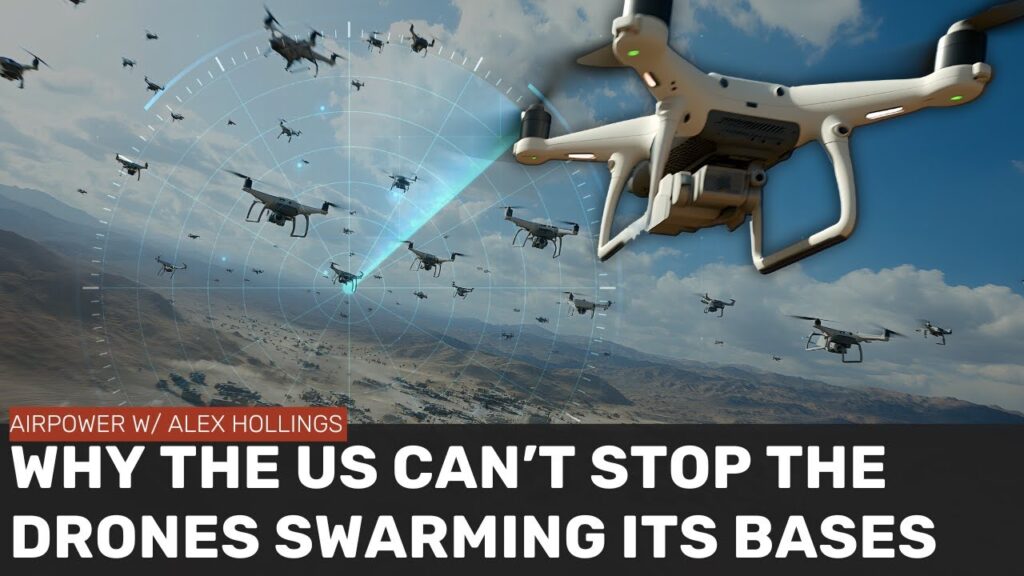 Drone swarms over bases!  A pilot's take on this security enigma. Click to unveil the threat.