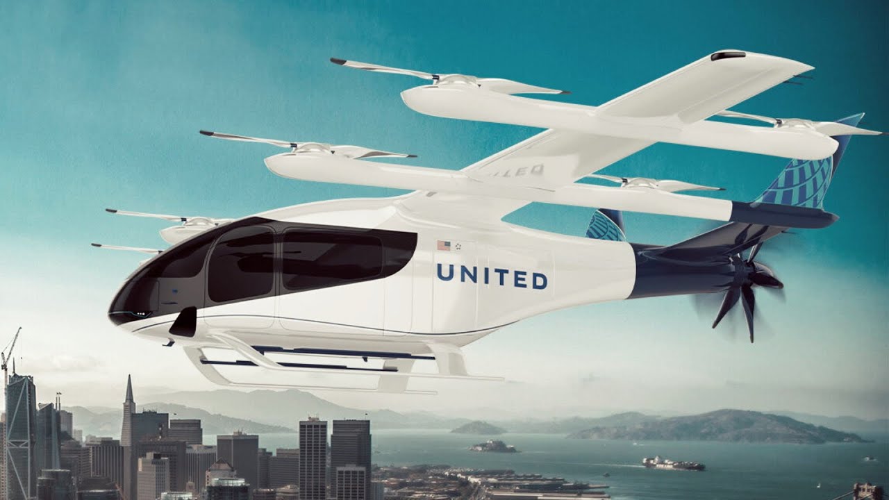 eVTOL revolution !  United Airlines & Eve Air Mobility's electric air taxis are coming to San Francisco in 2026.  Imagine a smooth, sustainable commute.  Click to learn more!