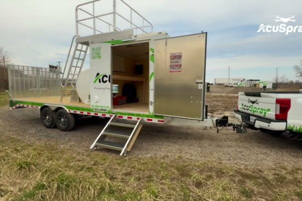 Precision farming takes flight!  All-aluminum spray drone trailers  maximize efficiency & safety.  See how these mobile command centers elevate your operations!  Click to learn more!